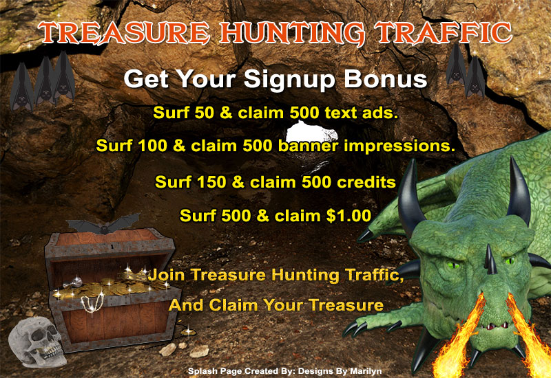 Treasure Splash Page
